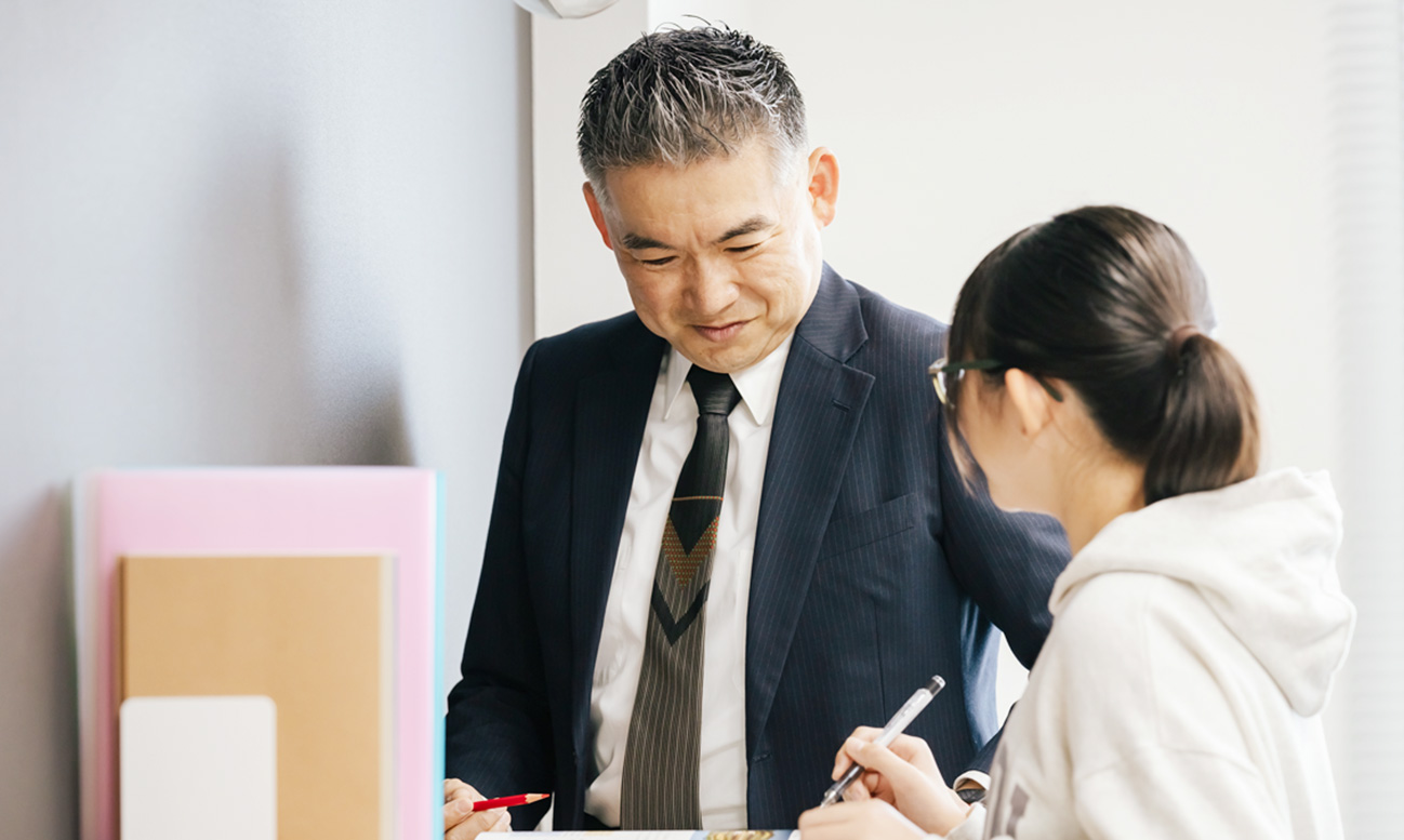 家庭教師の指導の様子